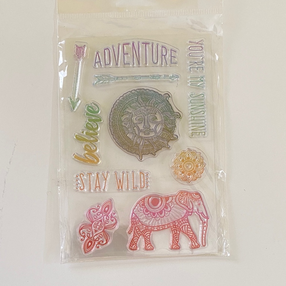 Adventure Themed Clear Stamps